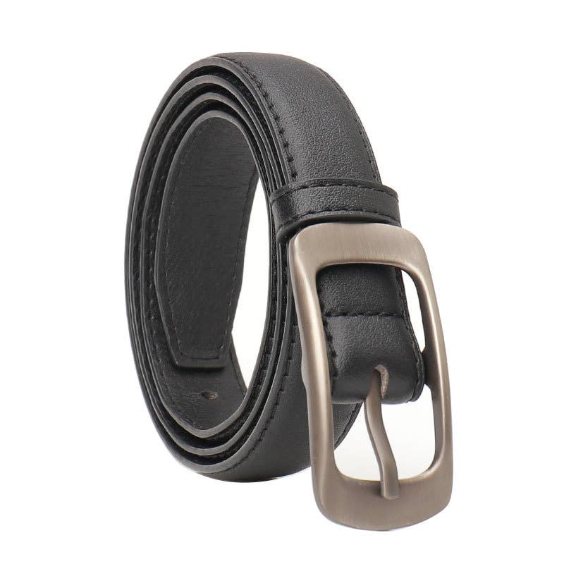 Simple casual versatile pin buckle women's belt