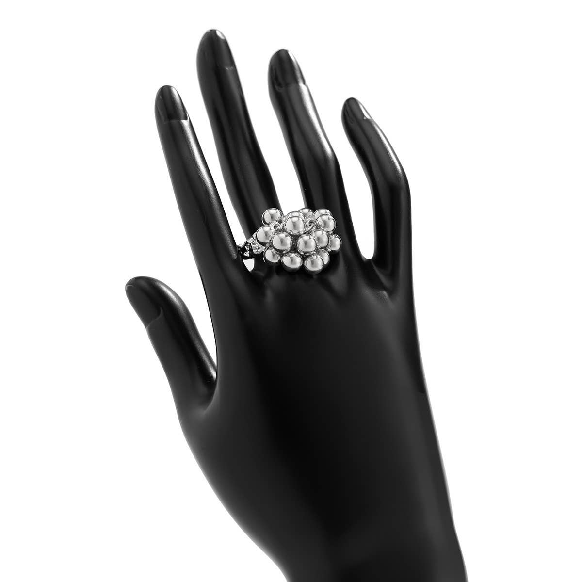 IRREGULAR GEOMETRIC ELLIPSE ALLOY WINDING RING