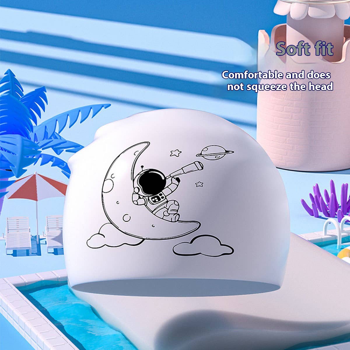 Kids Silicone Swim Cap ?Cartoon for Boys & Girls