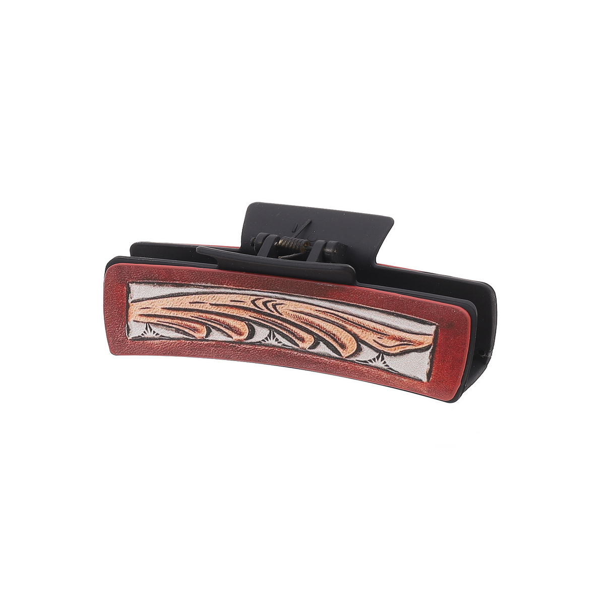 WESTERN COWBOY STYLE PU LEATHER HAIR CLIP LARGE