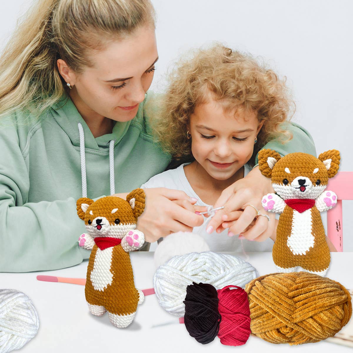 HAND-WOVEN DIY CROCHET DOLL MATERIAL KIT