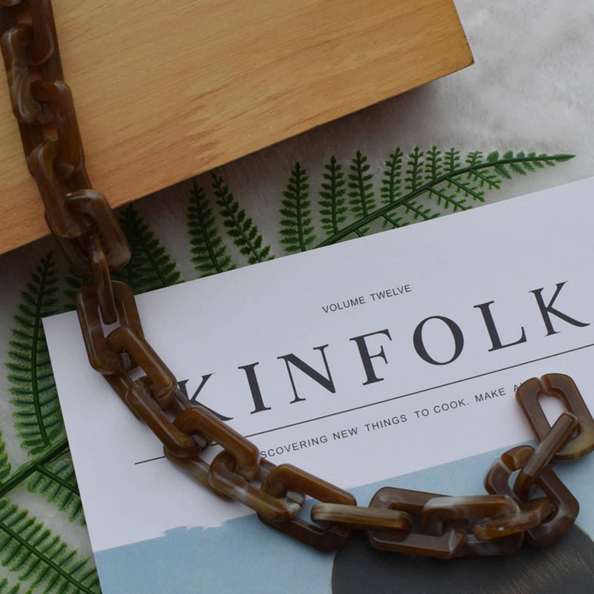 Acrylic Square Multi-Color Bag Chain,Bag Strap_CWMM5093