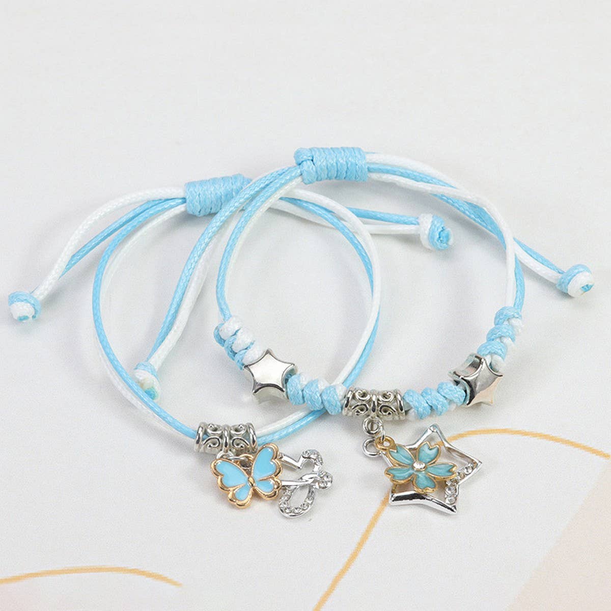 SIMPLE BUTTERFLY DECORATIVE WOVEN BRACELET_CWAJE0730