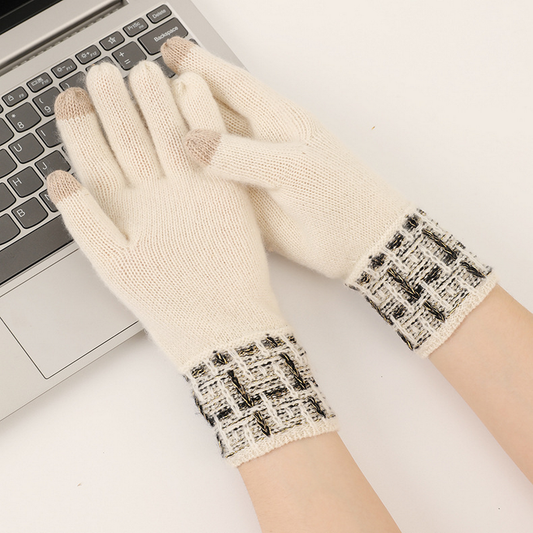 Touchscreen Knit Gloves ? Unisex Warm Cashmere_CWAG0529