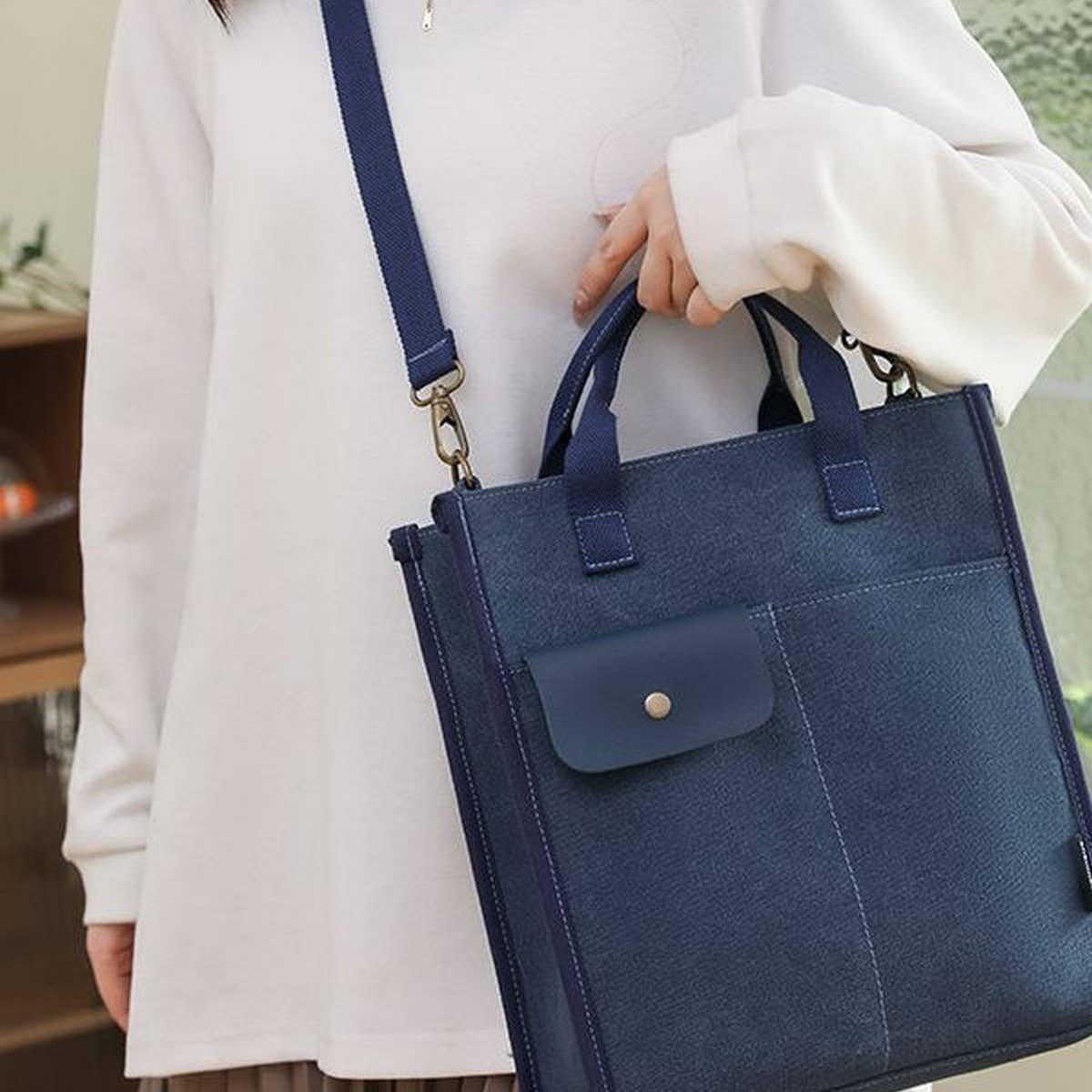 NEW COMMUTER LITERARY HANDBAG SHOULDER BAG_CWAB2437