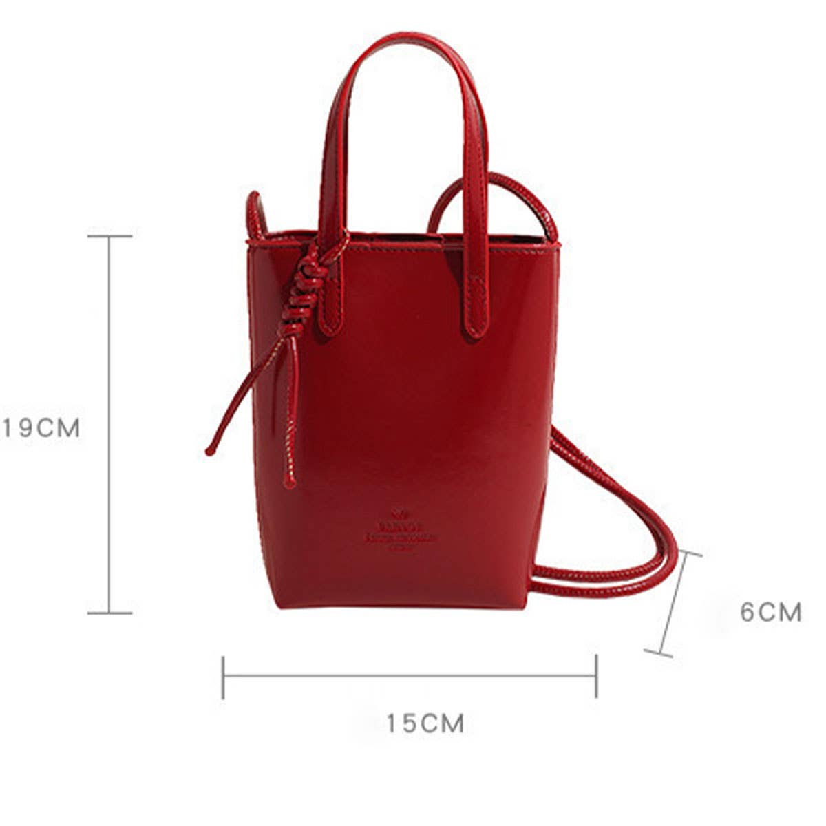 Glossy simple and niche single-shoulder bag