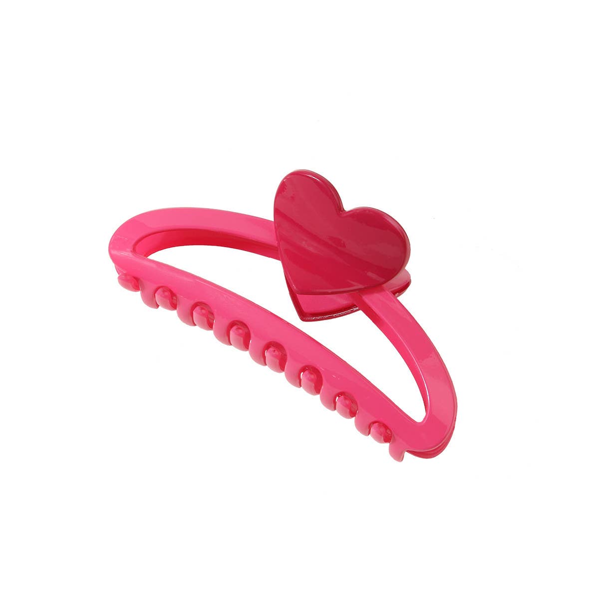 Dopamine Sweet Heart Color block Hair Claw Clips_CWAHA0469