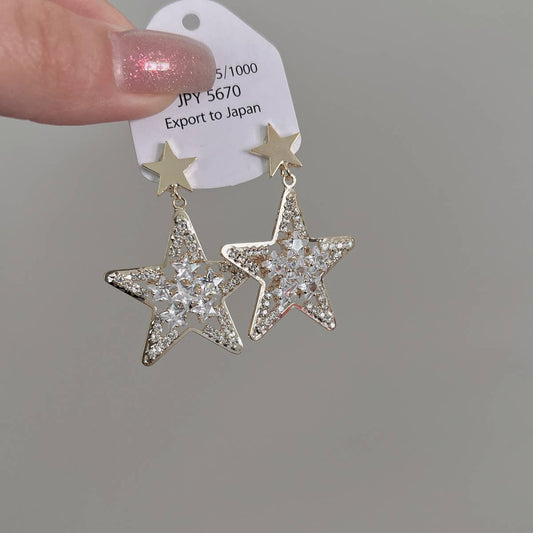LIGHT LUXURY STAR PENDANT EARRINGS