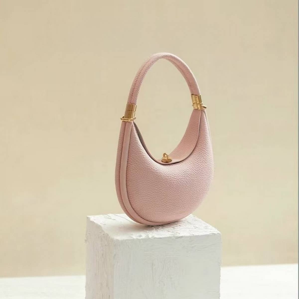 Small Moon Bag ??Classy Shoulder Underarm Tote_CWAB5325