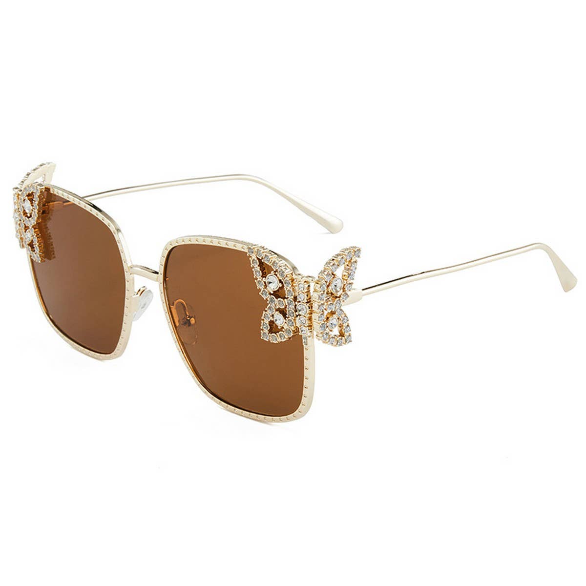 Luxury Rhinestone Butterfly Frame Sunglasses