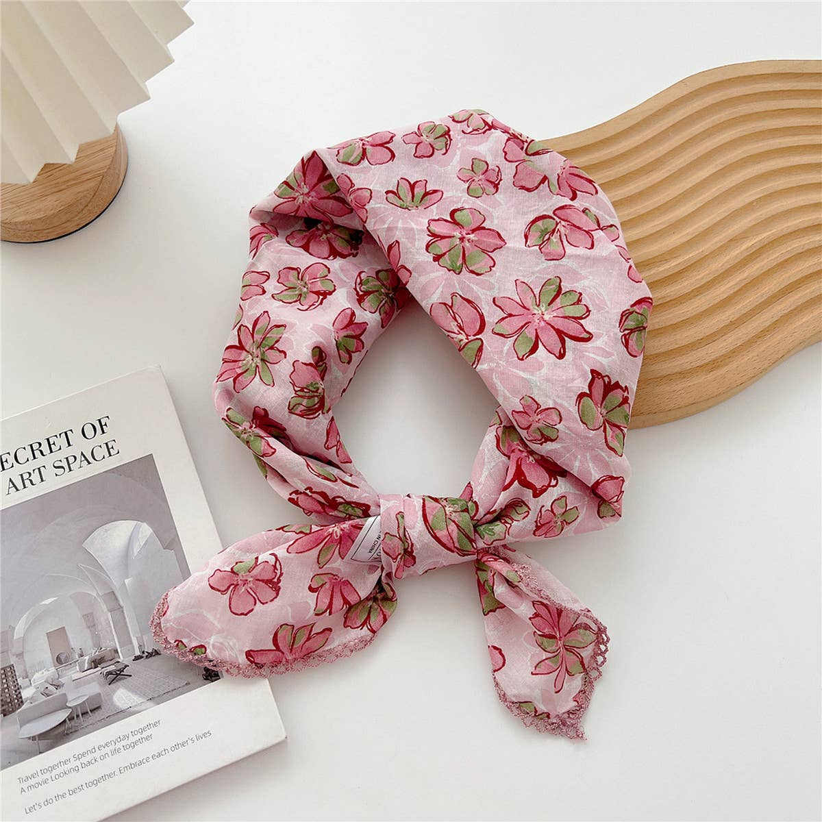 Cotton Linen Square Scarf for Women¡¯s Neck Wrap