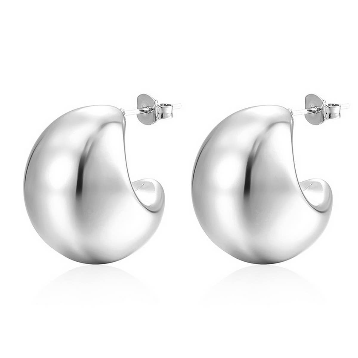WOMEN FASHION LIGHTWEIGHT STAINLESS STEEL EARRINGS