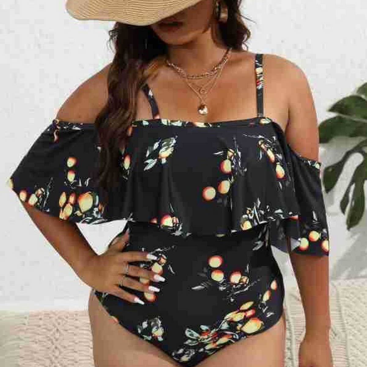 BELLY-COVERING SLIMMING ONE-PIECE SWIMSUIT_CWMW0306