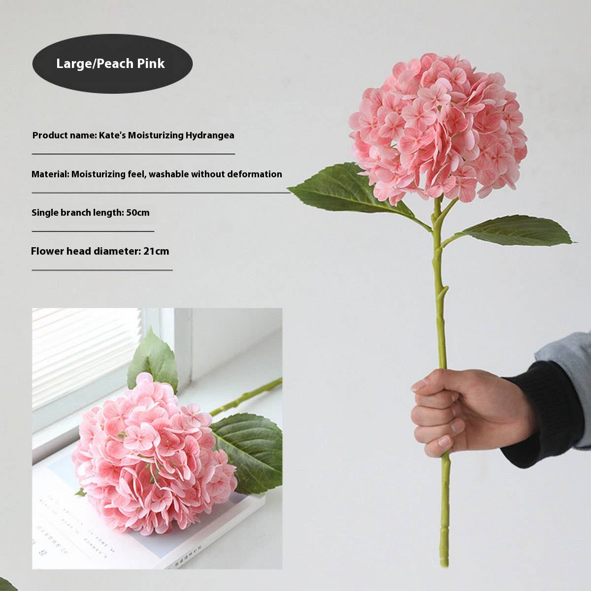 3D Touch Artificial Hydrangea Hotel Wedding Decor_CWMM6463