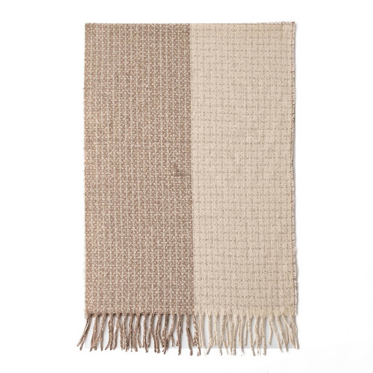 Soft Plaid Scarf - Vintage Tassel Women's Wrap_CWASC1001