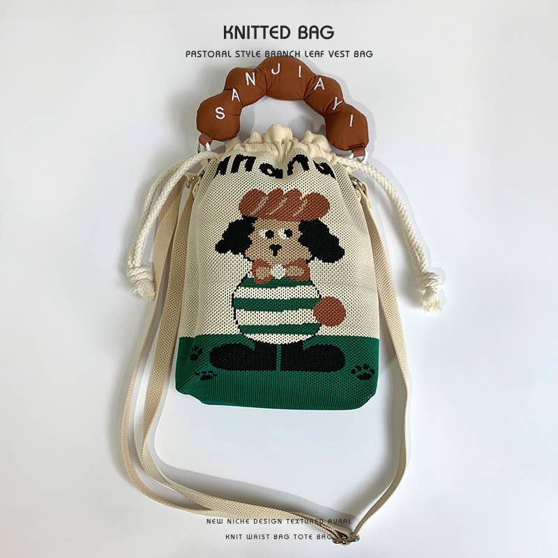 Convenient to carry with you woven lucky bag