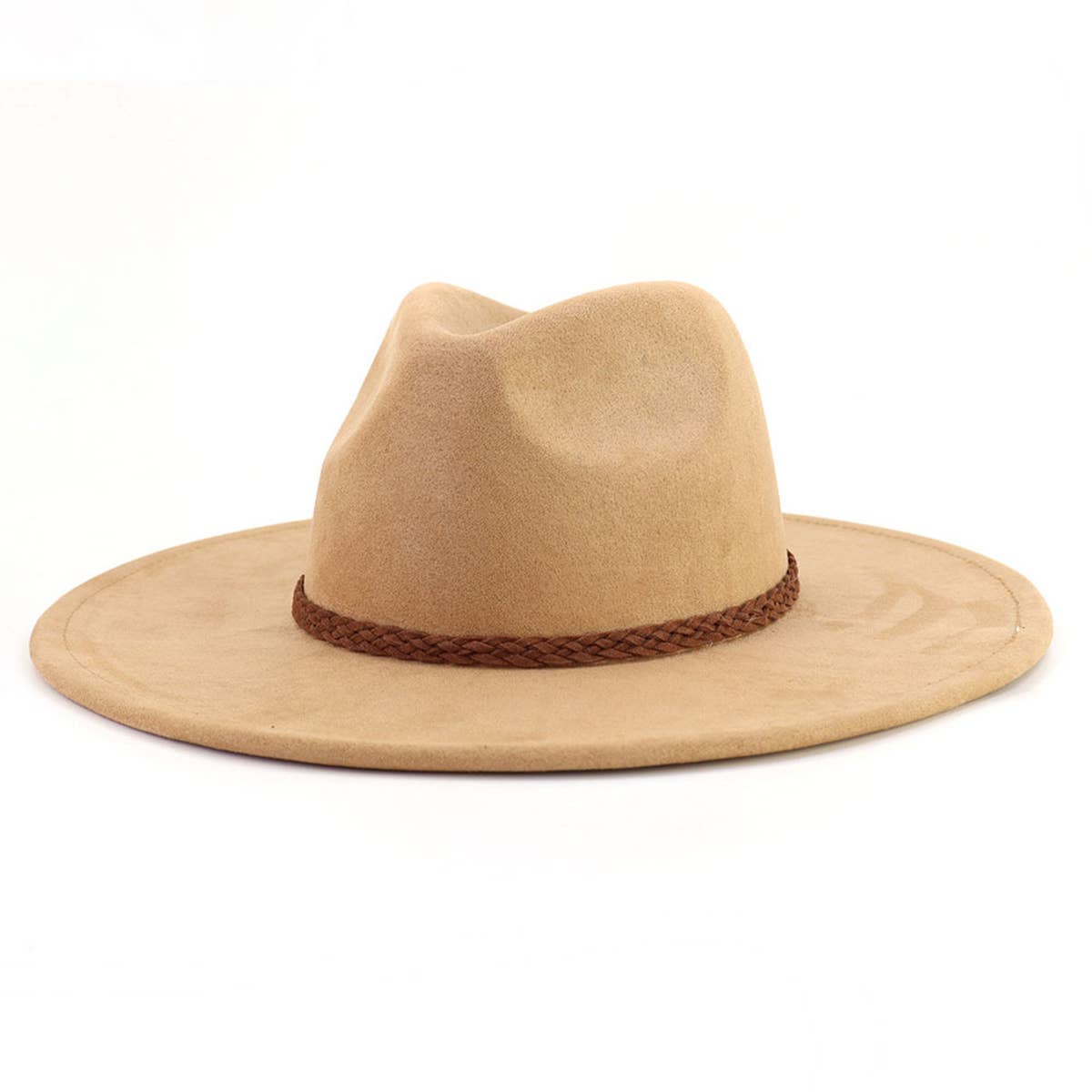 WOMEN AUTUMN AND WINTER WARM BELT PANAMA HAT_CWAH0681