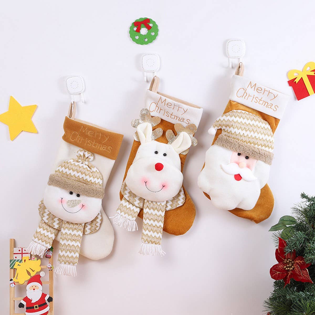 CHRISTMAS CUTE CARTOON CHRISTMAS STOCKINGS