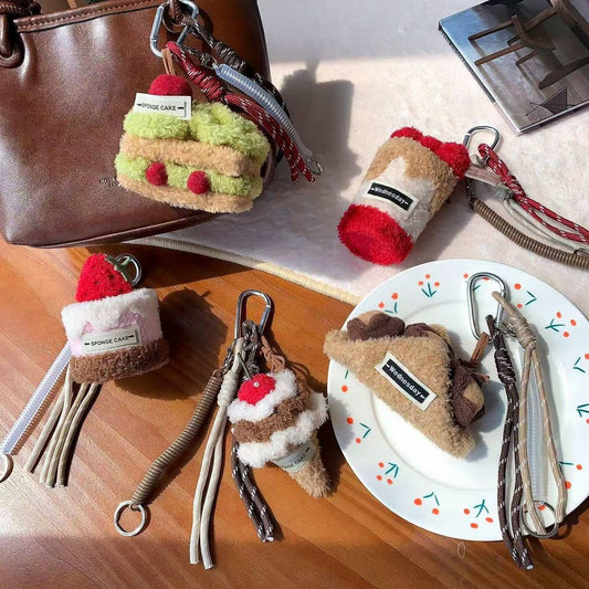 CWMM10407_CUTE CAKE KEYCHAIN CARTOON BACKPACK CHARM PENDANT