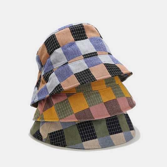 2024 NEW COLOR PLAID BUCKET HAT_CWAH1646