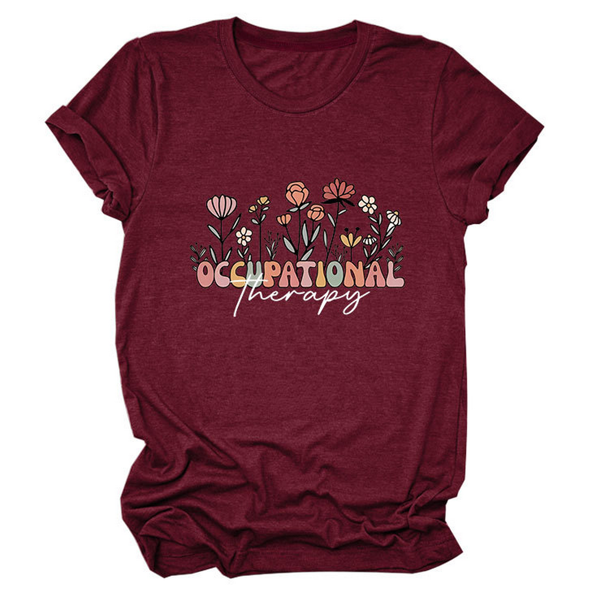 Casual Crew Neck Tee ??Occupational Therapy Theme_CWTTS1531