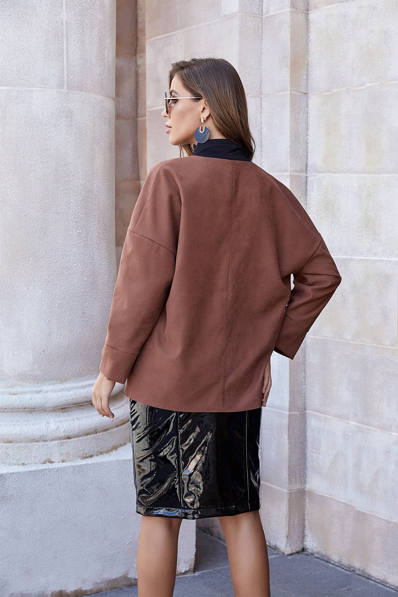 TEMPERAMENT BUTTON LONG SLEEVE KNIT CARDIGAN