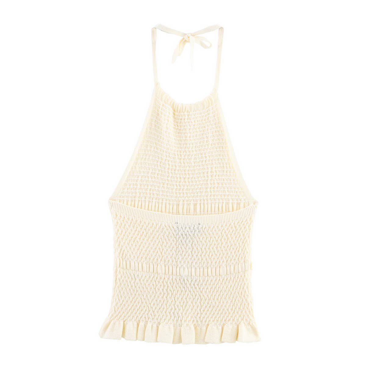 Knit Halter Neck Sleeveless Tank Top for Women