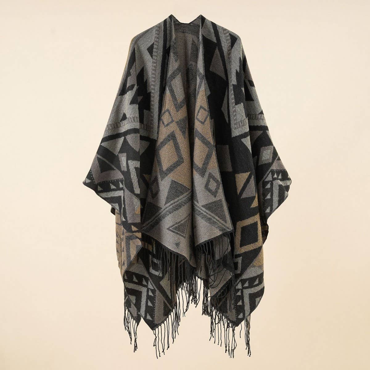 NEW WINTER SLIT WARM ETHNIC STYLE SHAWL_CWMM2098