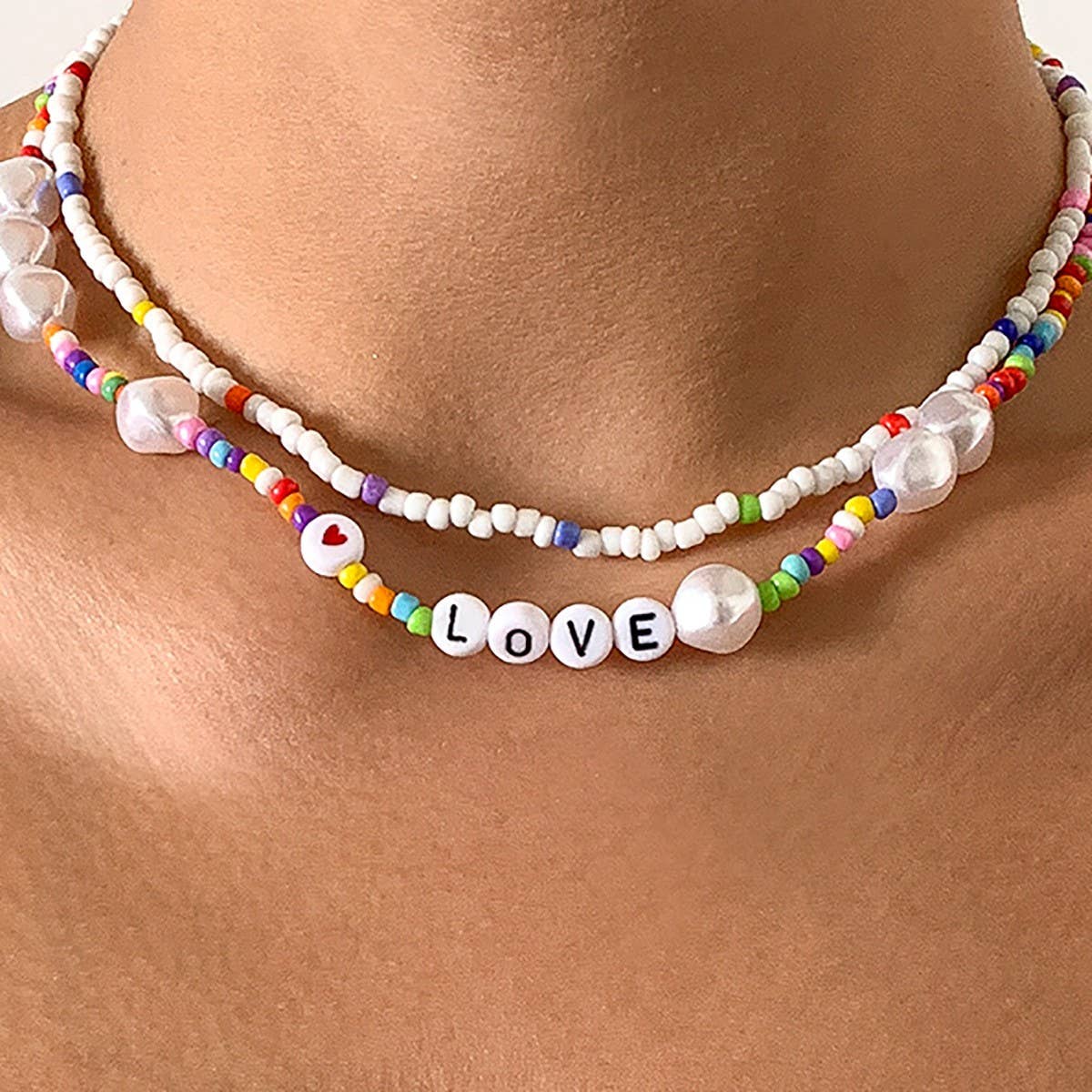 CREATIVECOLOR SPECIAL SHAPED LETTER NECKLACE