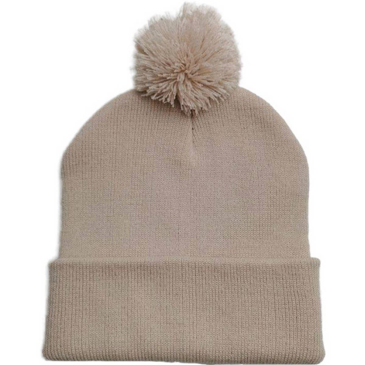CWAH04347_KIDS SOLID COLOR KNIT BEANIE HAT