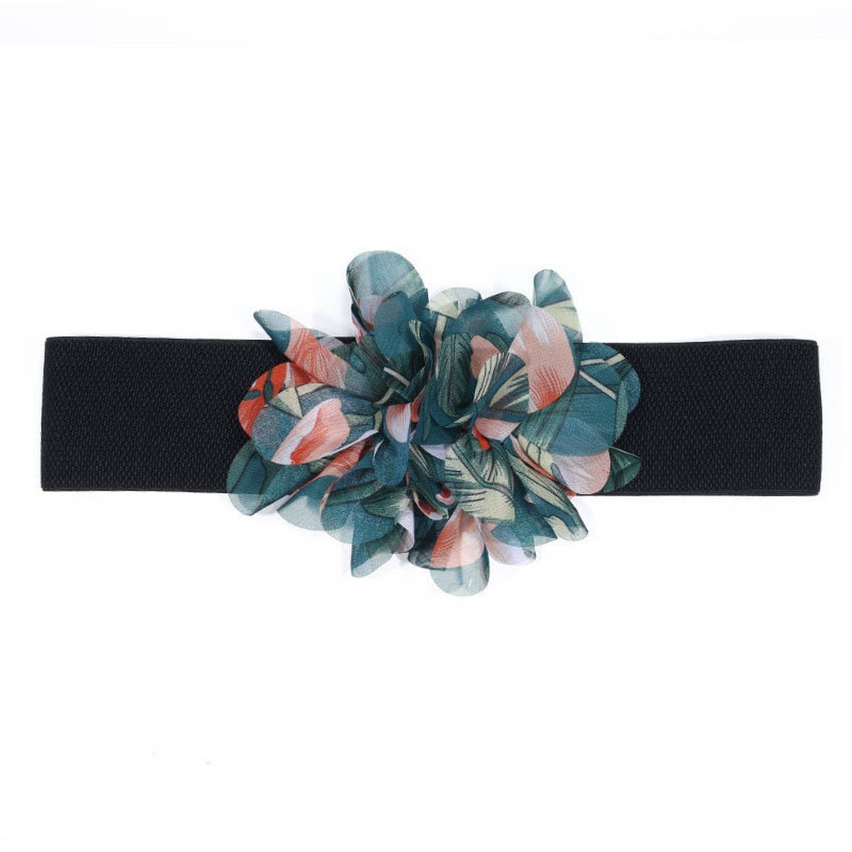 Handmade Floral Elastic Waist Belt for Dresses