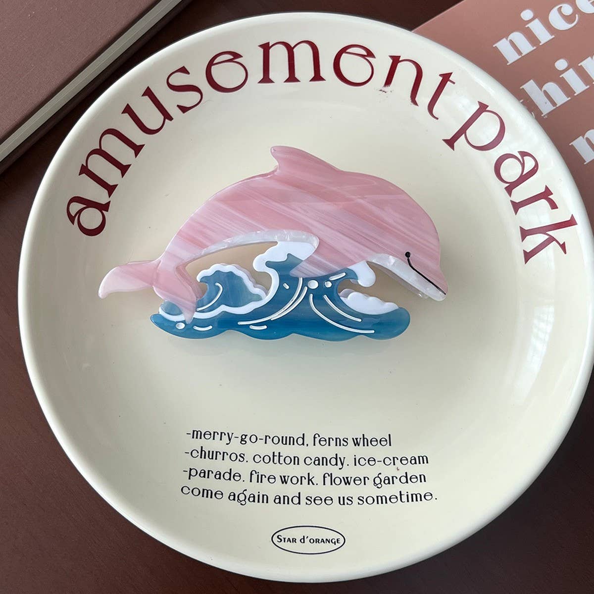 Ocean Series Hair Claw, Dolphin Shark Seal Clip_CWAHA5759