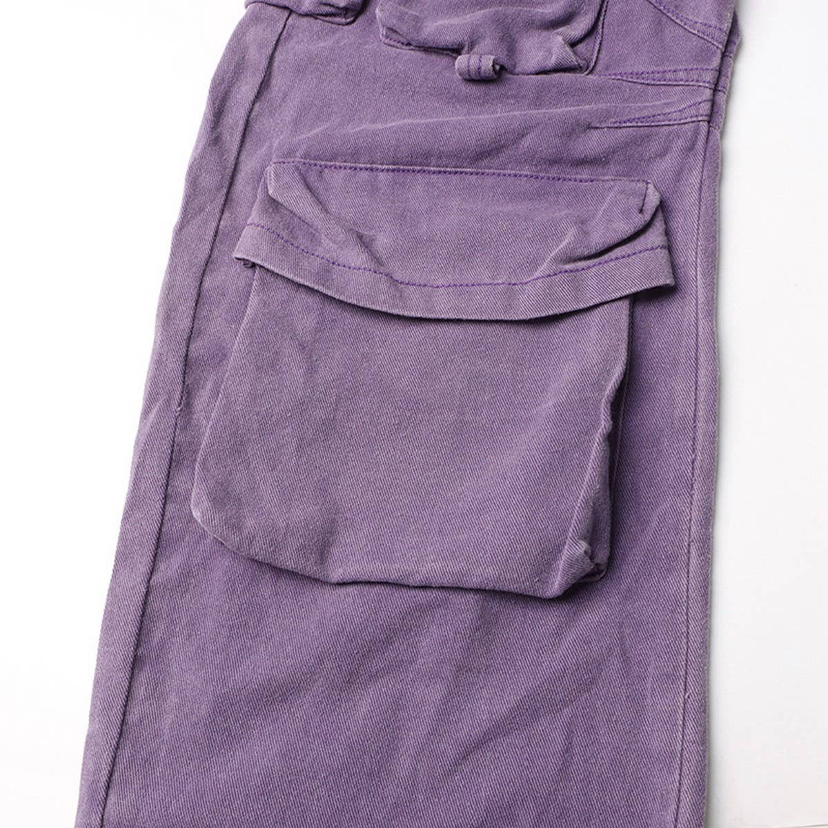 MULTI POCKET LOOSE CARGO PANTS JEANS