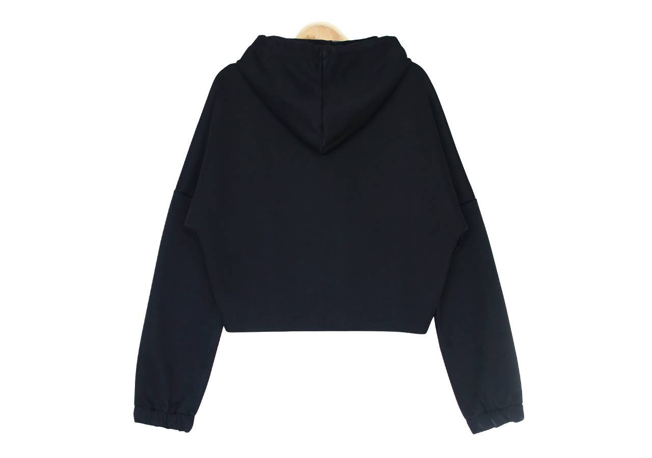 LEOPARD PRINT PATCHWORK CASUAL HOODIE