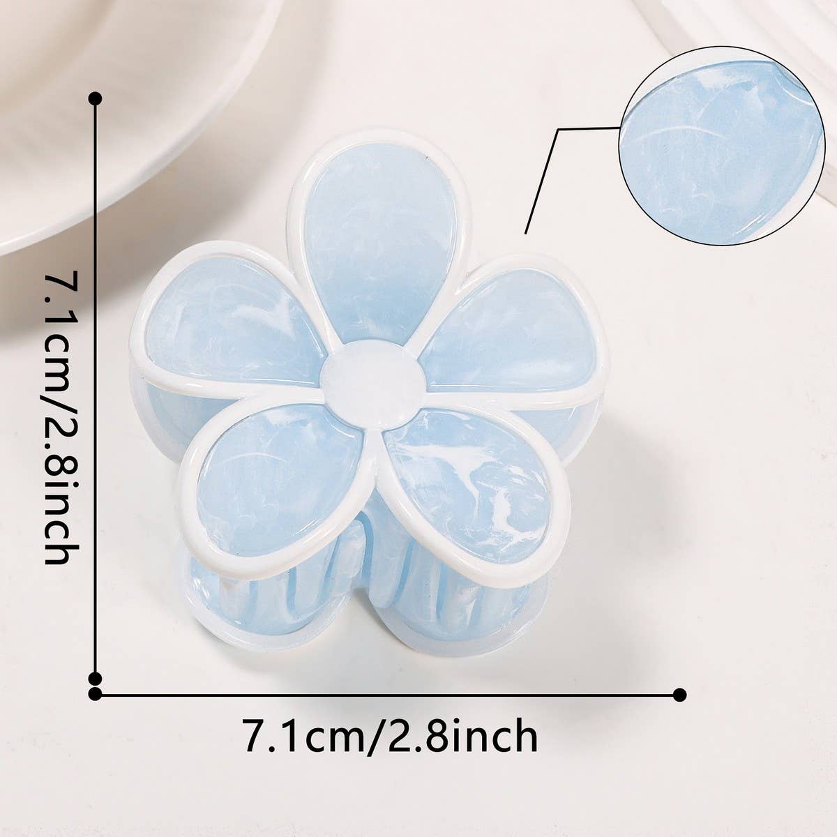 GOLD FLORAL FLOWER HAIR CLAW CLIPS FOR FALL_CWAHA0681