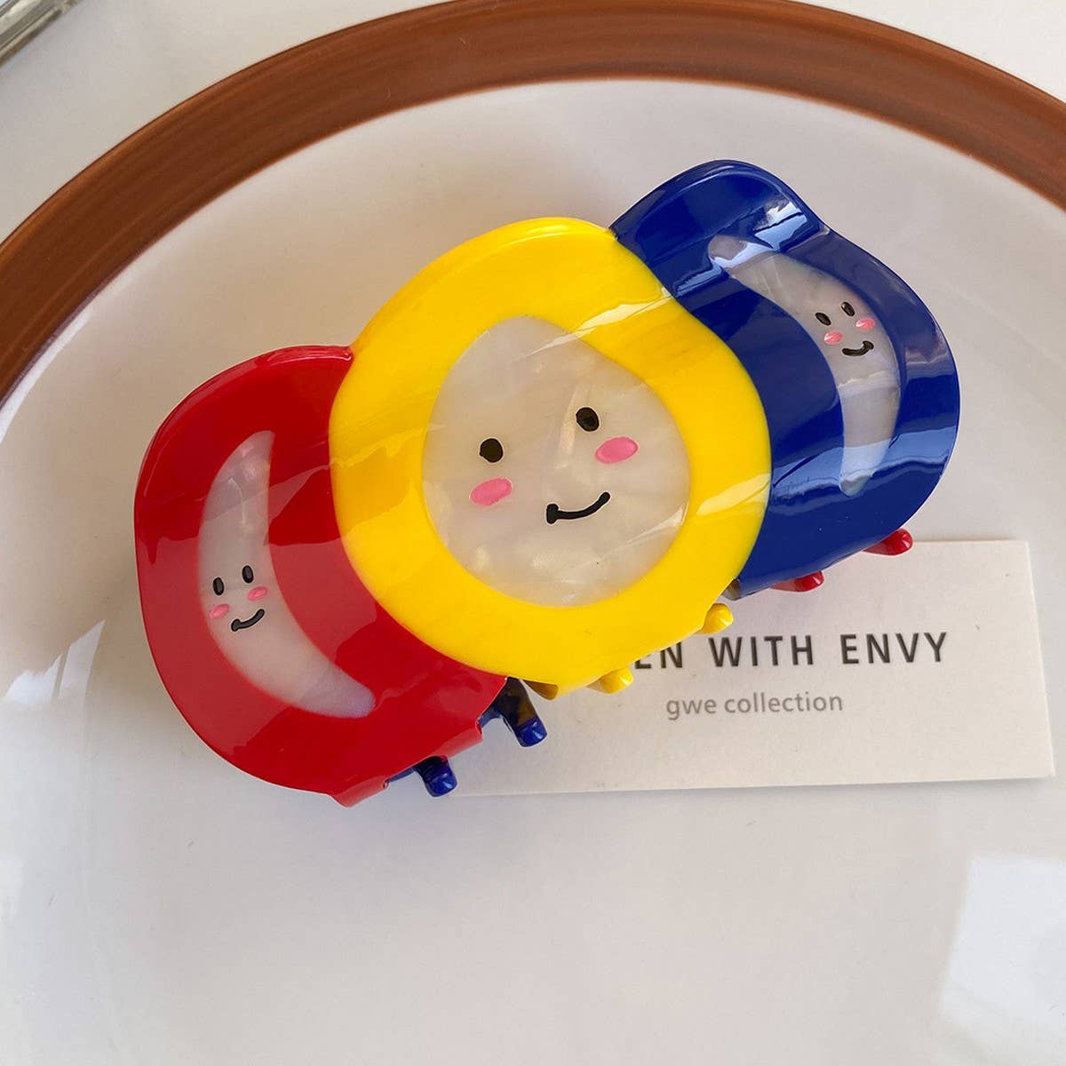 Bold Colorblock Claw Clip ??Large & Edgy Style_CWAHA6009