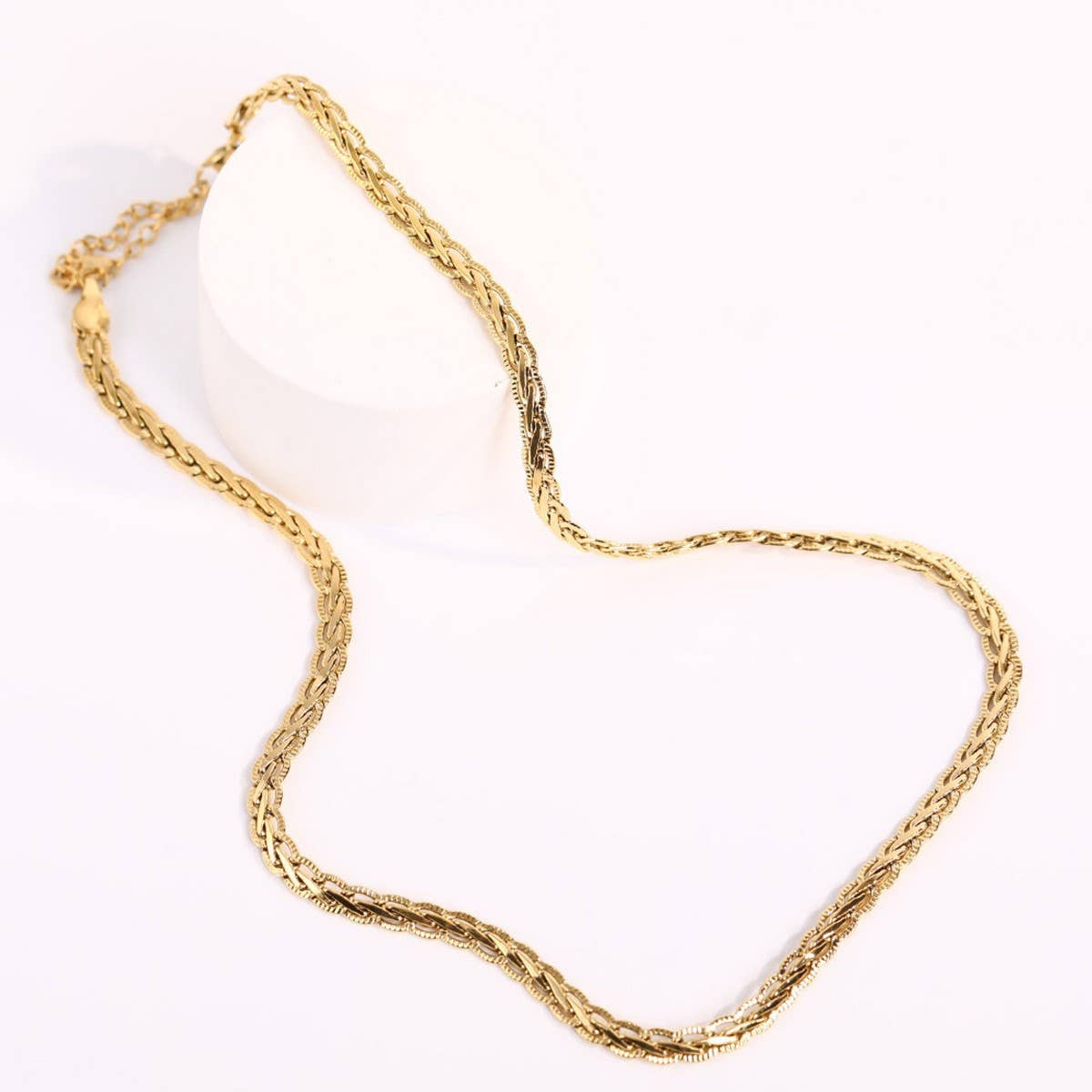 Basic stacking accessories clavicle necklace_CWMM5650