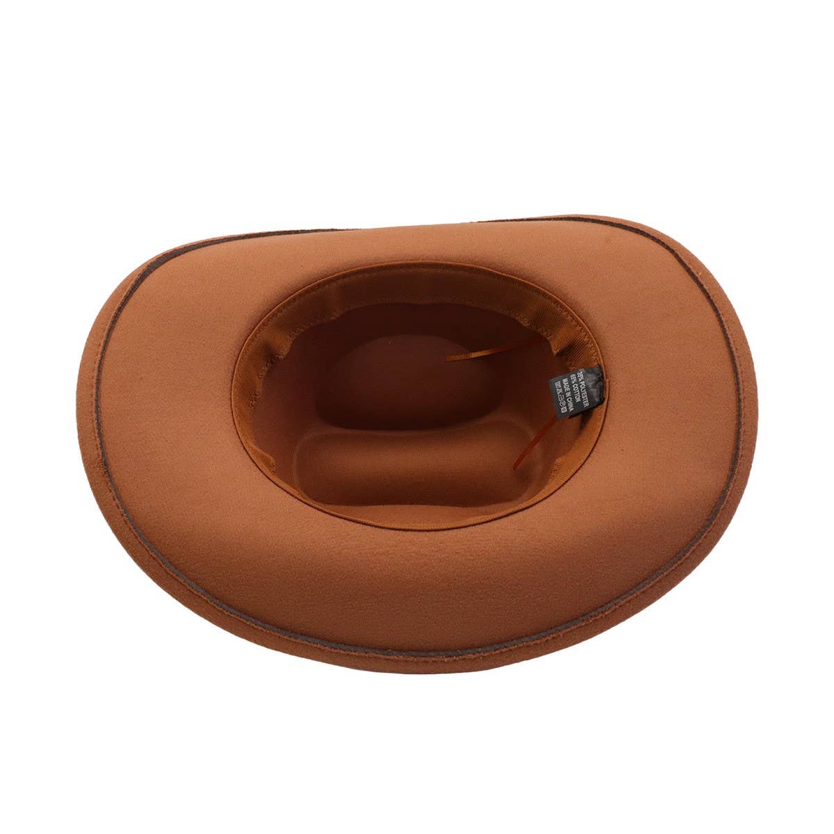 New Western Ethnic Wool Cowboy Fedora Hat_CWAH04467