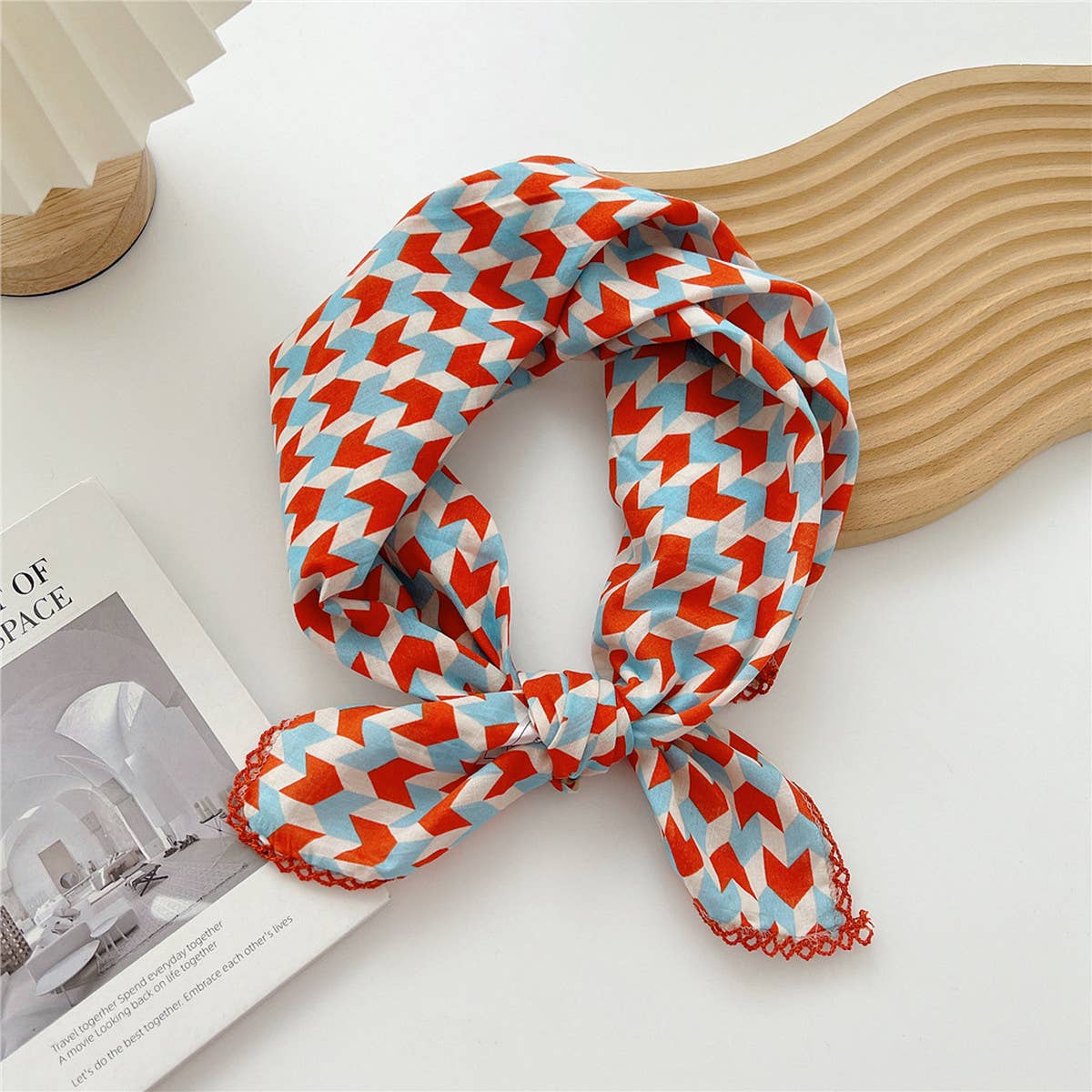 Cotton Linen Square Scarf for Women¡¯s Neck Wrap