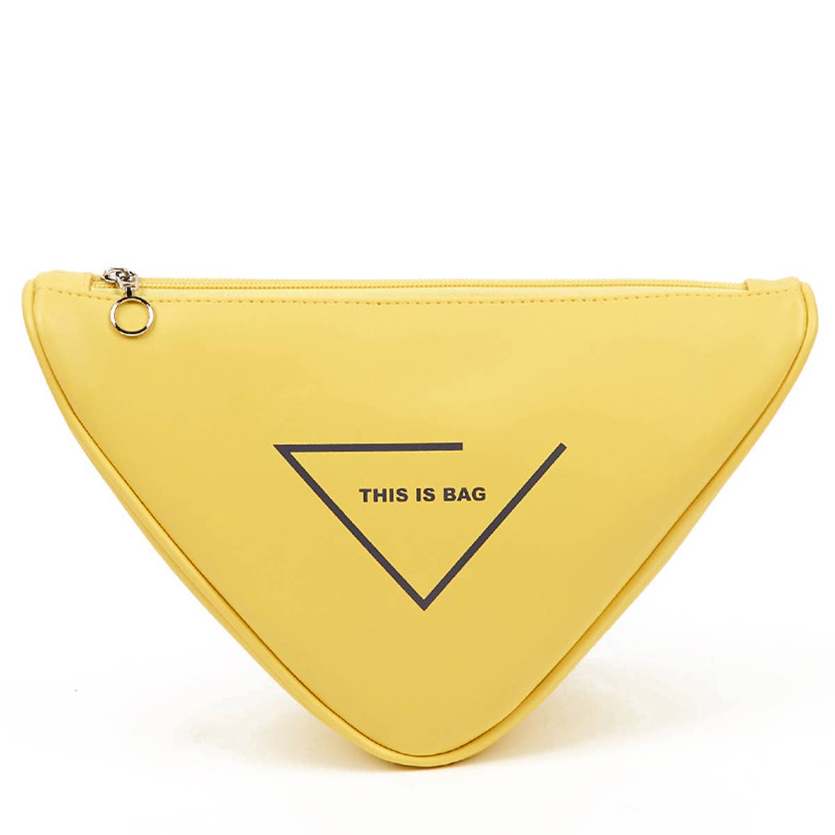 GEOMETRIC TRIANGLE ZIPPER MAKEUP BAG_CWAB1449