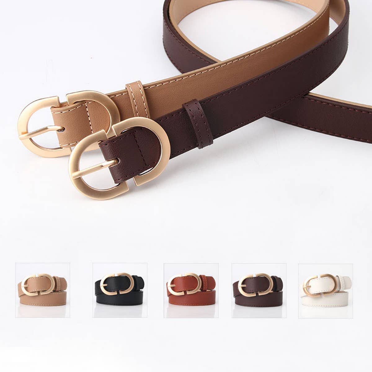 CLASSIC SIMPLE THIN BELTS FOR CLOTHING MATCHING_CWABE0393