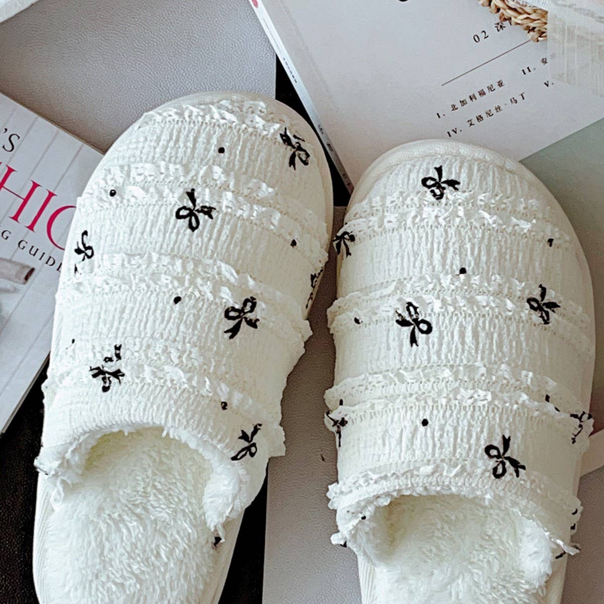 NEW STYLE HOME WARM PLUSH NON-SLIP COTTON SLIPPERS_CWMM2952