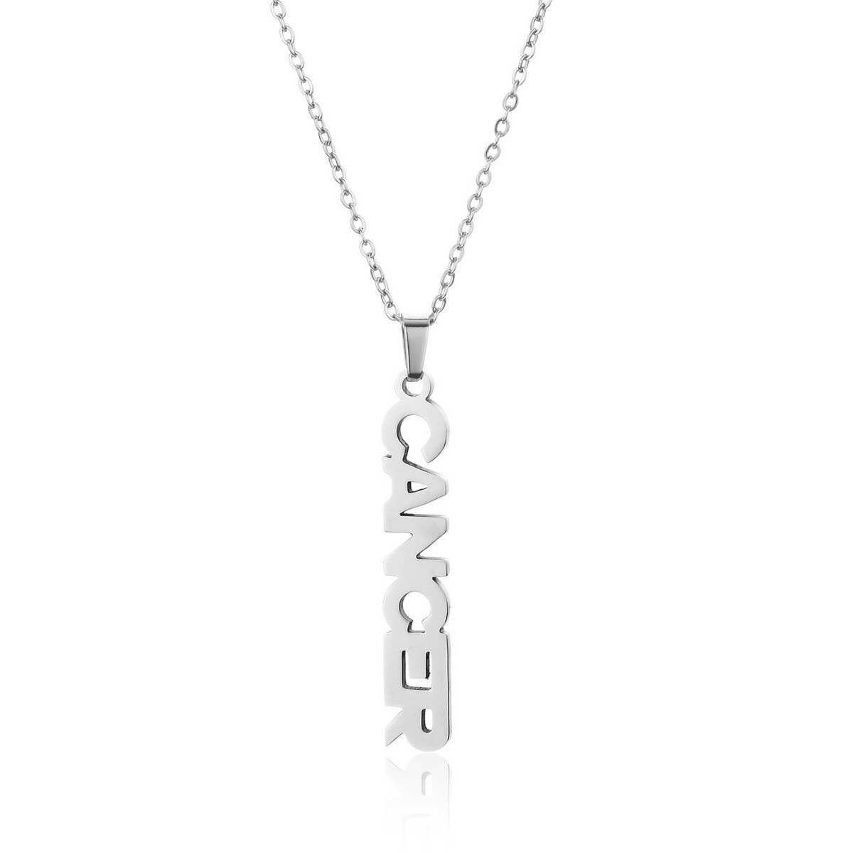 CLAVICLE CHAIN TWELVE ZODIAC TITANIUM NECKLACE