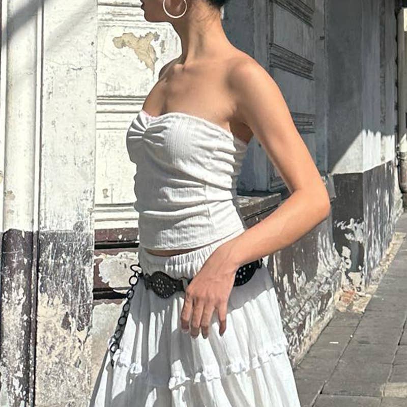 A fashionable elegant French sexy two-piece set