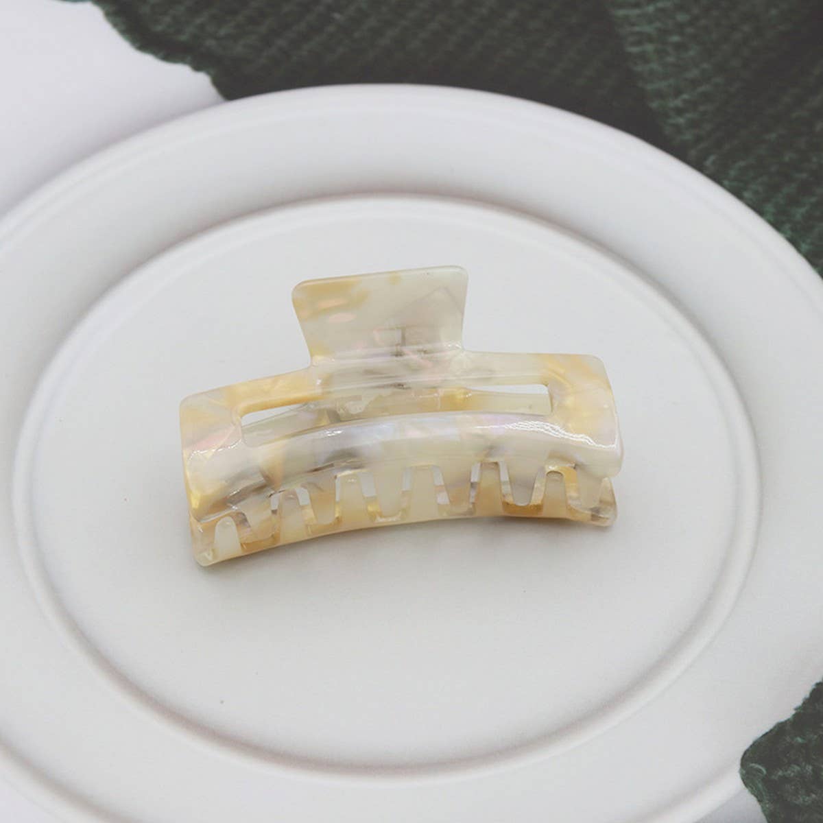 COLORFUL MERMAID HOLLOW SQUARE HAIRPIN