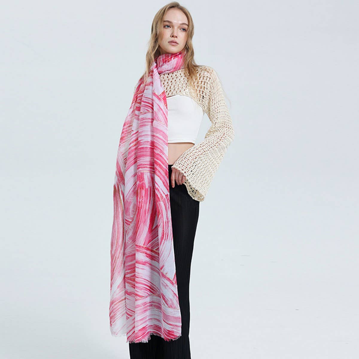 SUMMER BEACH VACATION SUN PROTECTION SCARF SHAWL_CWASC0684