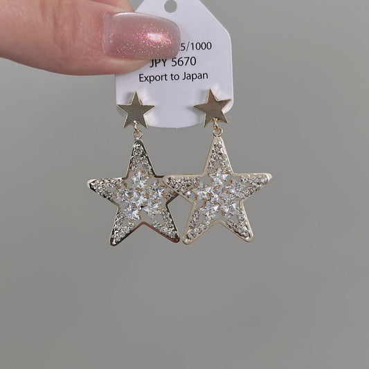 LIGHT LUXURY STAR PENDANT EARRINGS