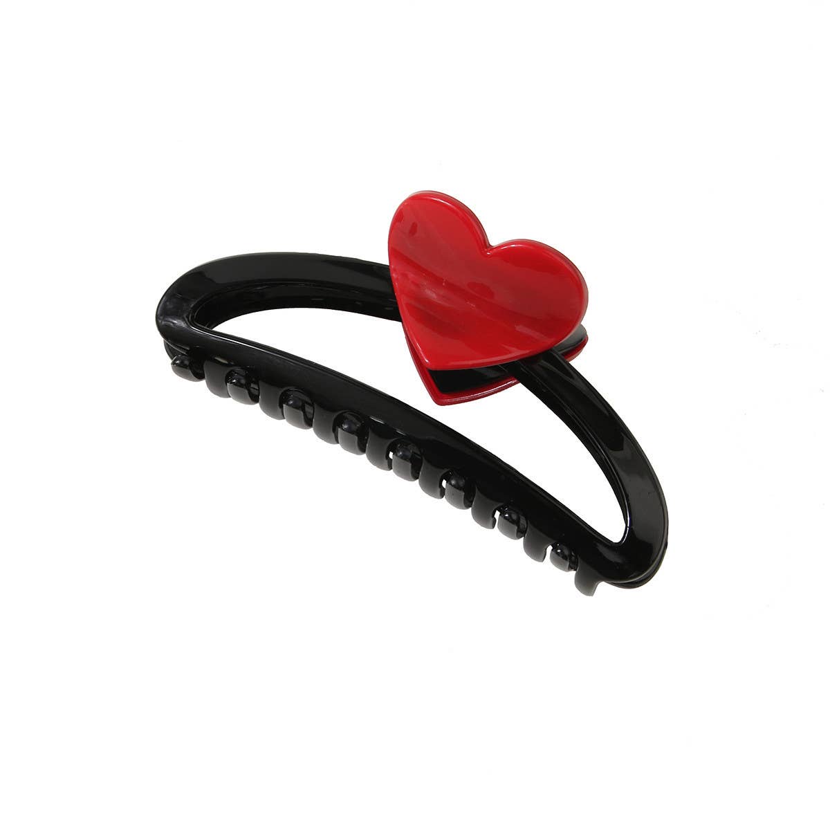 Dopamine Sweet Heart Color block Hair Claw Clips_CWAHA0469