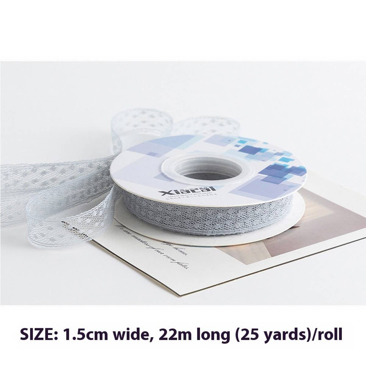 COLORFUL POLKA DOT LACE RIBBON DIY ACCESSORIES