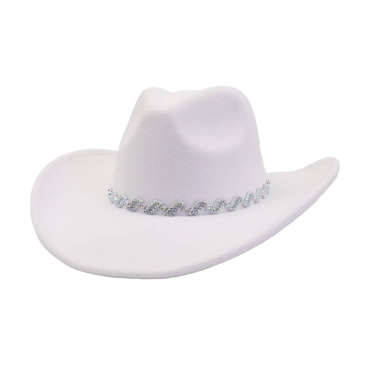 Western  Cowboy Fedora Hat Ethnic Design_CWAH04437